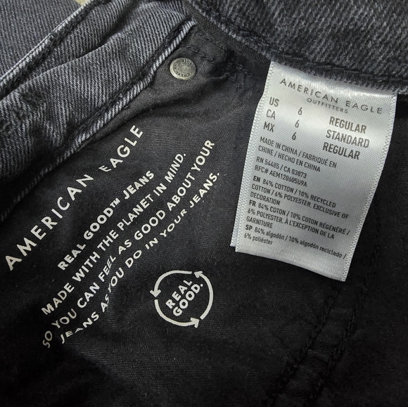 American Eagle Women's Black Jeans Size 6 - Picture 6 of 6